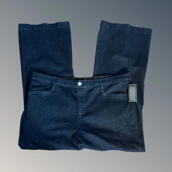 Marla Wynne New WynneDenim Denim Trouser Jeans Dark Indigo 20WP - Picture 1 of 4